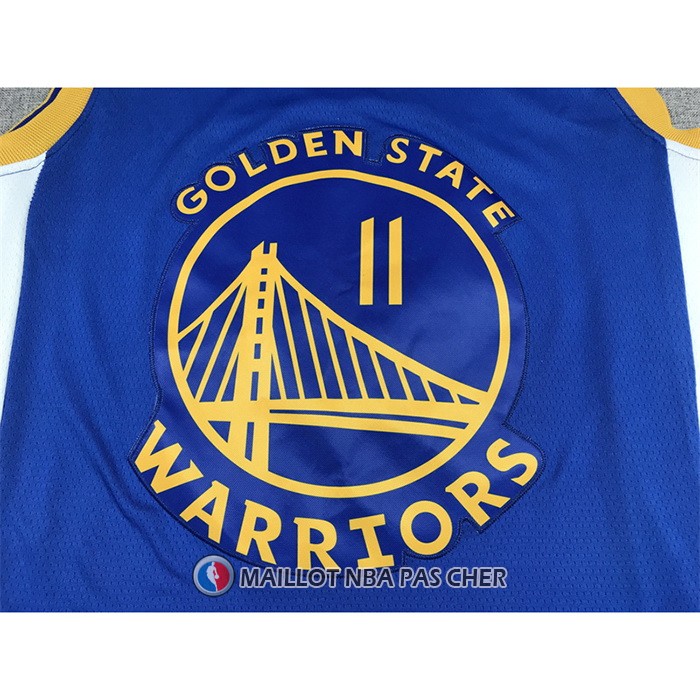 Maillot Golden State Warriors Klay Thompson NO 11 Icon 2022-23 Bleu